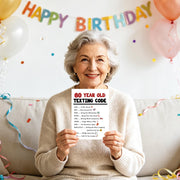 Funny 60th Birthday Card Gift Decorations for Women Men Him Her