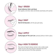 i•ENVY Super Strong Hold Eyelash Adhesive, Waterproof, 48-Hour Long-Lasting Lash Glue, Latex-Free, Hypoallergenic, Quick-Drying with Brush-On Applicator for Strip Lashes (Black, 1 Pack)