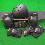 JBM Adult & Kid Skating Protective Gear Set for Beginner to Advanced, Skateboard Helmet Knee and Elbow Pads with Wrist Guards for Inline Roller Skating, Scooter, Skateboarding