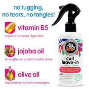 SO COZY Kids Curl Leave In Conditioner + Therapy Spray, 8 Fl Oz | Helps Detangle, Soften & Smooth Curls with Keratin, Vitamin B5, Olive Oil & Jojoba Oil, Paraben & Sulfate-Free
