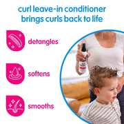 SO COZY Kids Curl Leave In Conditioner + Therapy Spray, 8 Fl Oz | Helps Detangle, Soften & Smooth Curls with Keratin, Vitamin B5, Olive Oil & Jojoba Oil, Paraben & Sulfate-Free