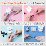 modelones Mini UV Light for Gel Nails Flash Curing 2 Timers Nail Stuff | White UV Light for Gel Nails Fast Extension System, Portable Manicure UV LED Light for Gel Nail Polish DIY Nail Art