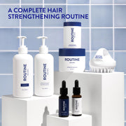 Routine Wellness Anti-Thinning Shampoo & Conditioner - Rose Hips | Clinically tested shampoo for thinning hair with biotin, pea peptides, saw palmetto oil, color safe, sulfate free