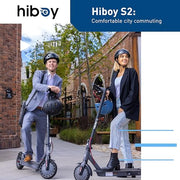 Hiboy S2 Electric Scooter - 8.5" Solid Tires - Up to 17 Miles Long-Range | 19 MPH Portable Folding Commuting Scooter for Adults with Double Braking System and App