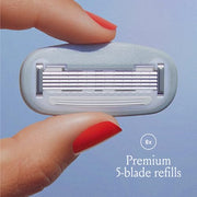 Billie Women’s Razor Refill Blades 5-Blade Cartridges - 8 count | 5 blade razors for women, Sensitive skin, Surrounded by aloe shave soap