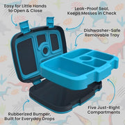 Bentgo Kids Prints Leak-Proof 5-Compartment Bento-Style Kids Lunch Box | Ideal Portion Sizes for Ages 3-7, Durable, Drop-Proof, Dishwasher Safe, PFAS & BPA-Free Materials (Dinosaur)