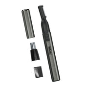 Wahl Micro Groomsman Battery Personal Trimmer for Eyebrows, Nose & Ear | Compact Quick Touch-Up Hair Trimmer For Eyebrows, Neckline, Nose, And Ear Hair With Rinseable Heads – Model 5640-600