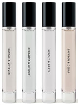 Salt & Stone Body Mist Discovery Set, 4 Mini Fragrance Sprays, 0.34 oz Each | Lightweight Mist, Mini Sampler Set for Gifting & Travel, Gender Neutral Fragrance, Glycerin & Red Algae, Vegan, Paraben-Free