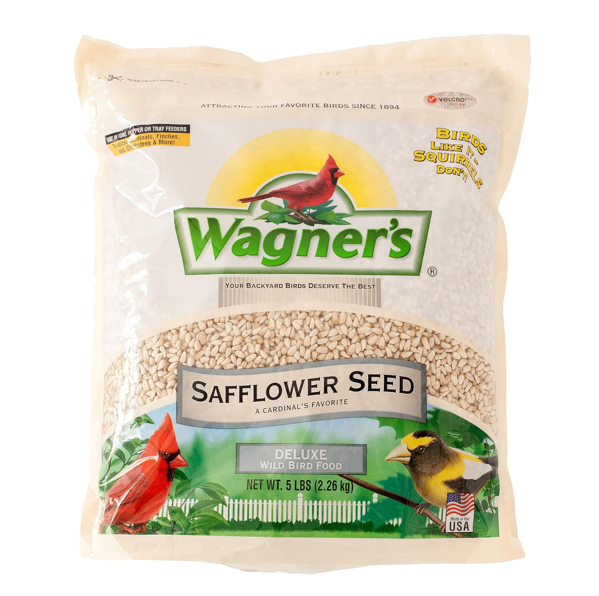 Wagner's 57075 Safflower Seed Wild Bird Food, 5 Pound (Pack of 1)