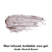 e.l.f. Wow Brow Gel, Volumizing, Buildable, Wax-Gel Hybrid, Creates Full, Voluminous-Looking Brows, Locks Brow Hairs In Place, Neutral Brown, Fiber-Infused 3.5g