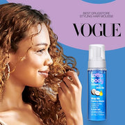 Lottabody Coconut & Shea Wrap Me Foaming Mousse, 7 oz | Foaming mousse that defines curls, controls frizz & adds lightweight, natural-looking shine & hold. Fast-drying & non-sticky.