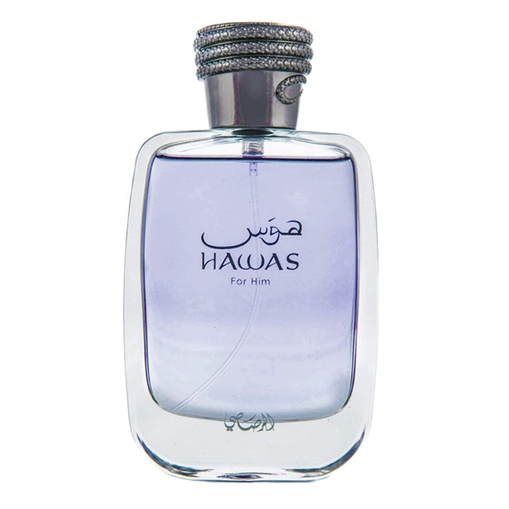 Rasasi Hawas For Men Eau De Parfum Spray 100ML (3.4 Oz) - Long Lasting Arabian Perfume, Premium Perfume Men, Ideal for Special Occasions & Daily Elegance, A Bold and Captivating Fragrance