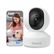 REOLINK E1 Pro 3K Dual-Band Wi-Fi Indoor Camera for Baby & Pet Monitoring | Auto Tracking, 5MP Night Vision Enhanced by F1.6 Aperture, Person/Pet/Baby Crying Detection, 2.4/5GHz Wi-Fi, Two-Way Audio